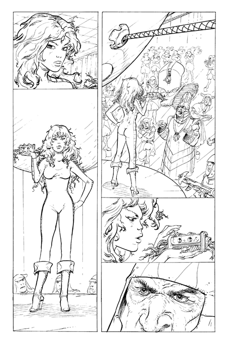 Illustration for article titled Barbarella, the Lady Captain Kirk, Returns to Comics for the First Time in 35 Years